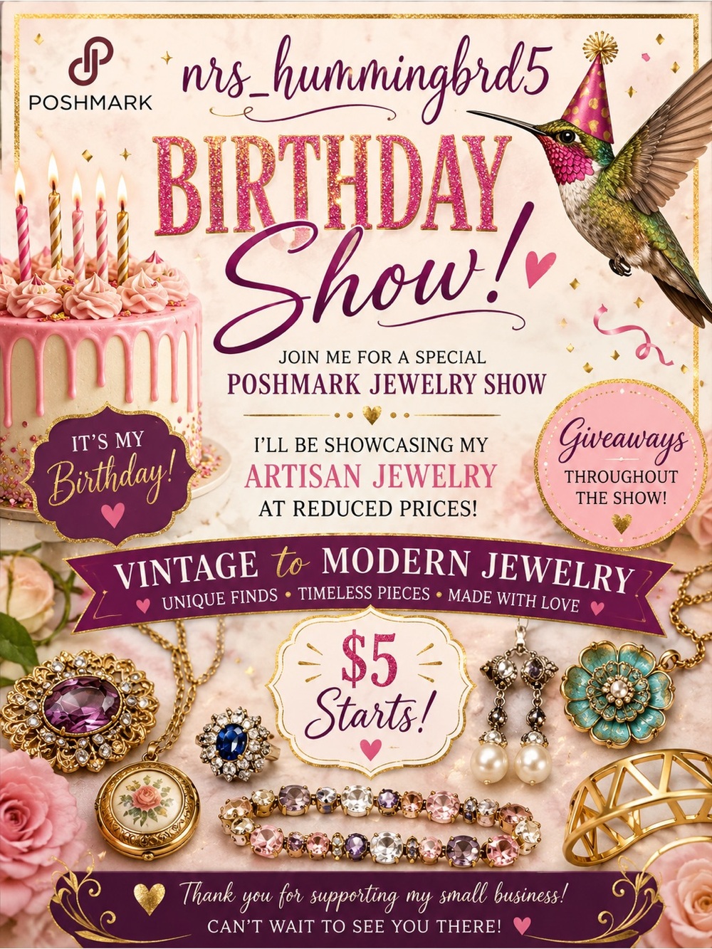 Special Birthday Jewelry Show